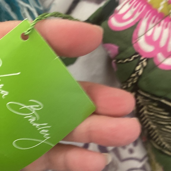 Vera Bradley Green and Pink Floral Women's Bag - Picture 3 of 9